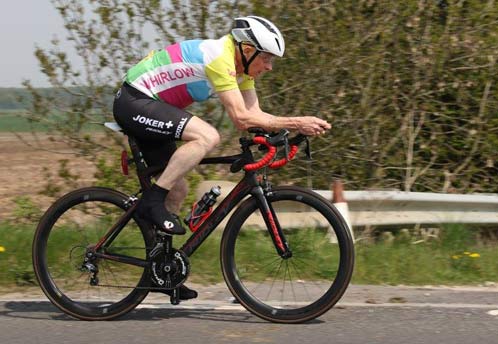 Gordon time-trialling at Hatfield